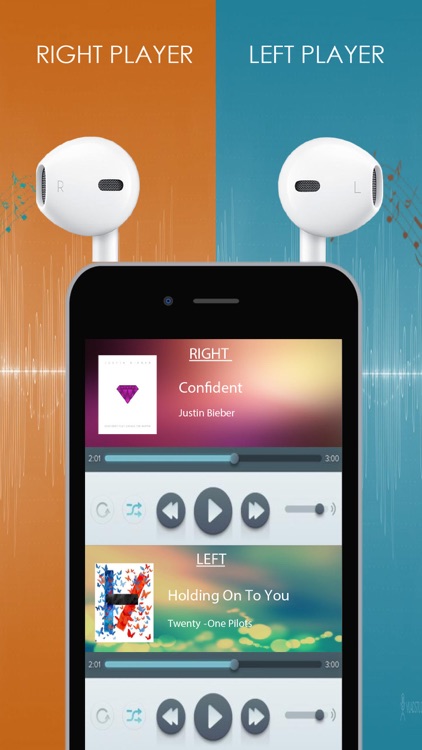 Dual Music Player Pro - Listen To Two Songs at Once with Just 1 iPad or iPhone