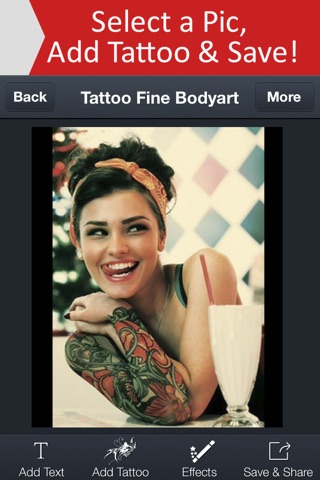 Tattoo Designs Art Studio - Pain free Virtual Inked Tattoo Booth with Hottest Tattoo Designs Catalog screenshot 2