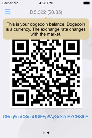 doughwallet — dogecoin wallet screenshot 2