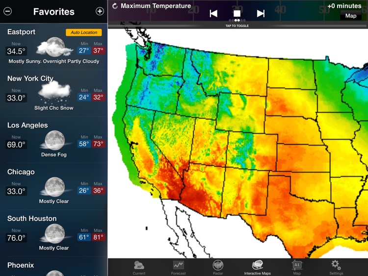 NOAA Weather and Radar for iPad screenshot-3