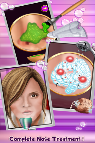 Celebrity Nose Spa – It’s Facial Makeover Game for Hollywood Famous Star Girls screenshot 2
