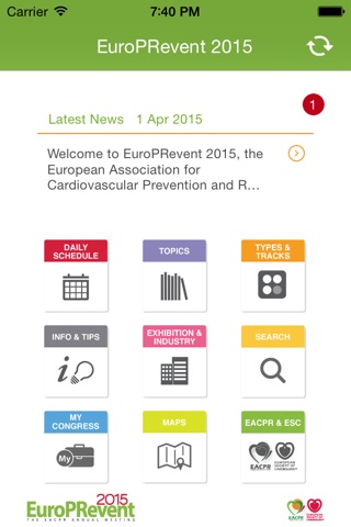 EuroPRevent 2015 screenshot 2