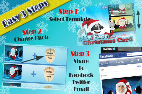 My Face Christmas Card (Animated) screenshot 2