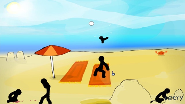 Click Death Beach - Stickman Edition(圖2)-速報App