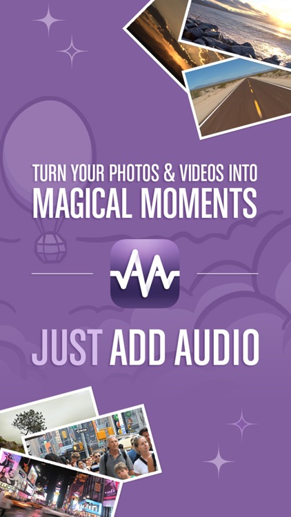 JustAddAudio - Add Background Music to your Photos, Videos and Slideshows