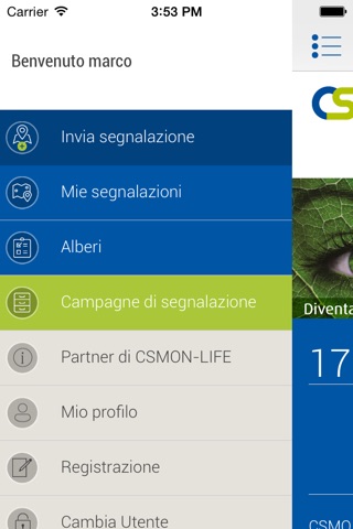 CSMON-LIFE segnalazioni screenshot 2