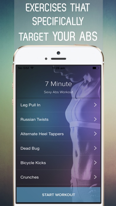7 Minute Sexy Abs Workout for Fab Abs in 30 Days Screenshot 2