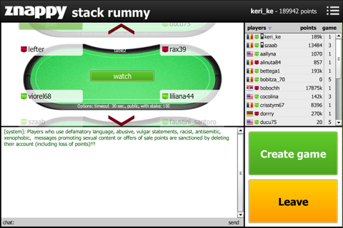 Stack Rummy Znappy screenshot 2