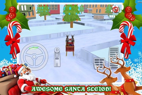 3D Santa's Sleigh Christmas Parking Game PRO screenshot 2