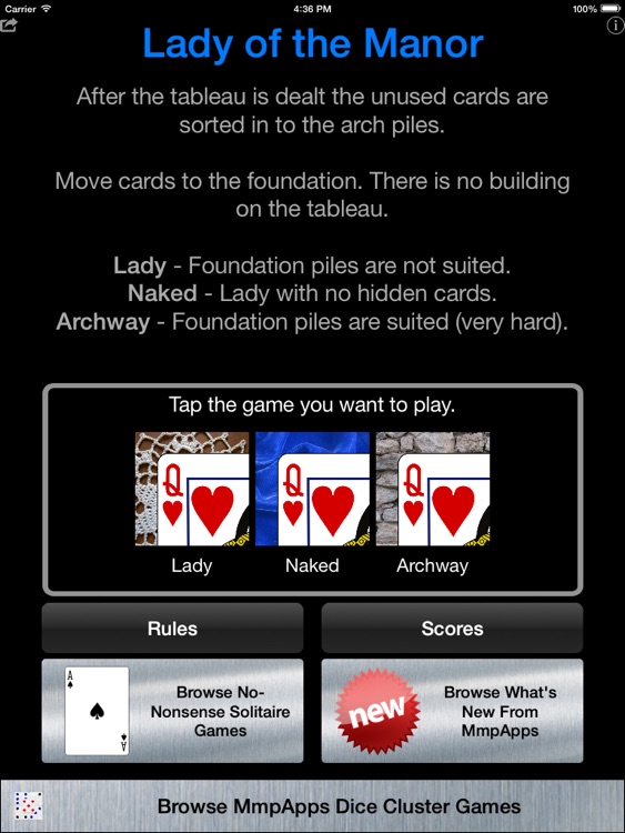 Lady of the Manor Solitaire