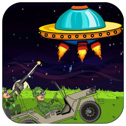 Alien Invaders Spaceship Attack - Earth Defenders Jeep Squad FREE Icon