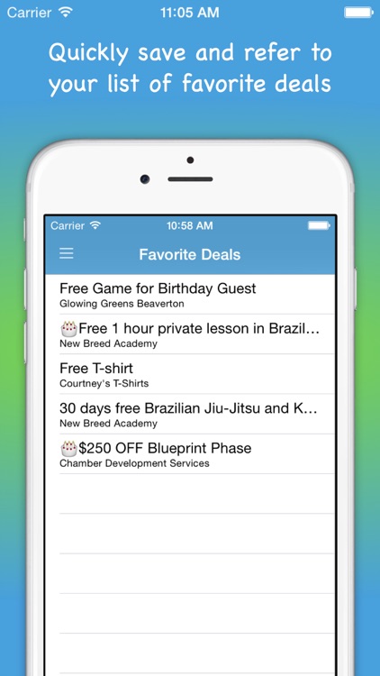 bdayfreeday - Birthday Free Deals locator and Daily Deal connector App screenshot-3