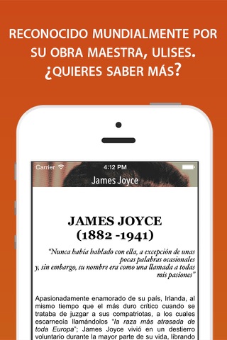 Biografía de James Joyce screenshot 2
