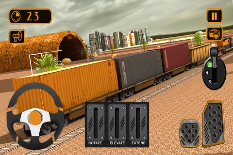 Train Cargo Crane Simulator 3D screenshot 2