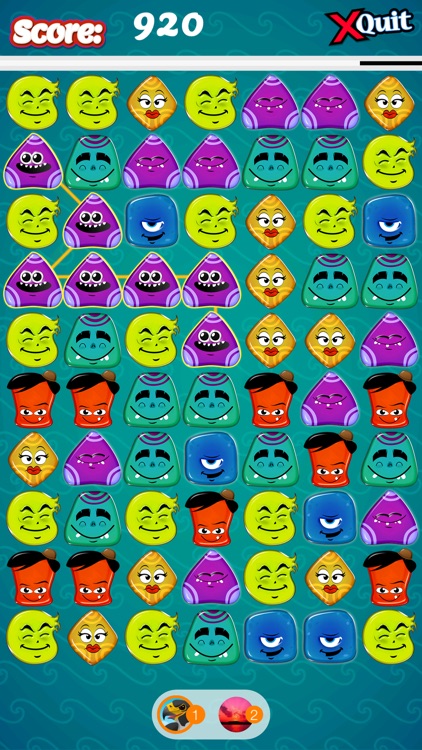 Jelly Creatures Match 3 Mania - Brilliant Multiplayer where you Draw Lines, Connect & Link Interlocked Colorful Monsters