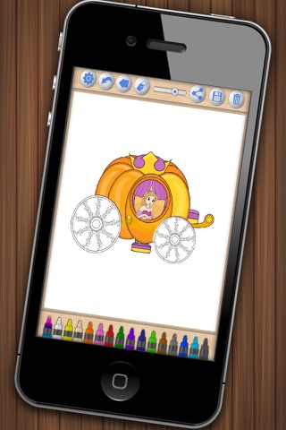 Cenicienta para pintar – Libro para colorear princesas - Premium screenshot 3