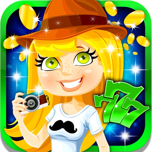 Lucky Hipster Girl Slots: Win big prizes and bonuses with the best betting game Icon