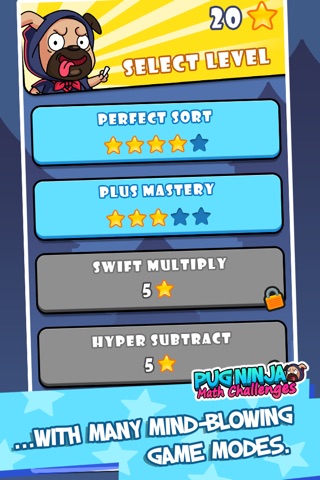 Pug Ninja - Math Challenges screenshot 2