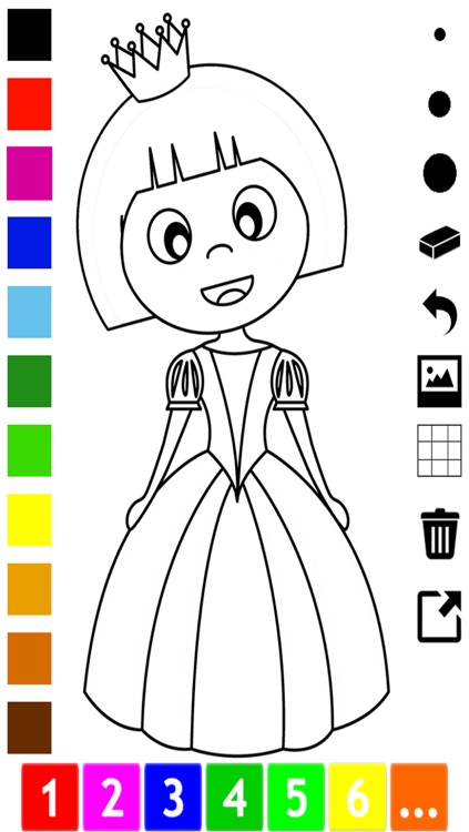 Princess Coloring Book for Girls: Learn to Color Cinderella, Kingdom, Castle, Frog and more