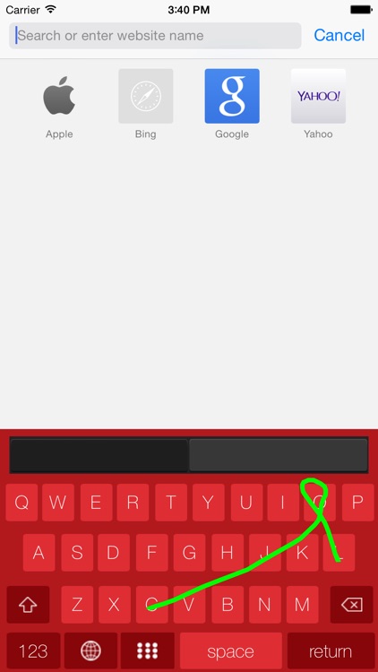 Swipe Typing
