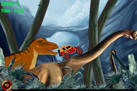 Dino Island Adventure - Monster Jeep Racing screenshot 2