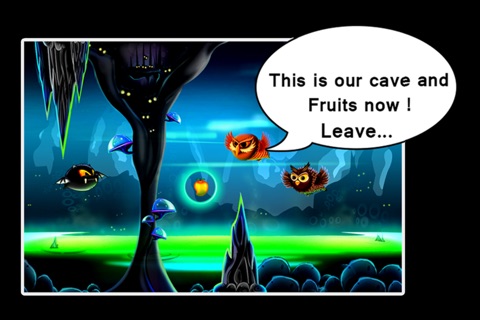 Puffy Fluffy Bat Escape : The Dark Cave Fruit Adventure - Free screenshot 2
