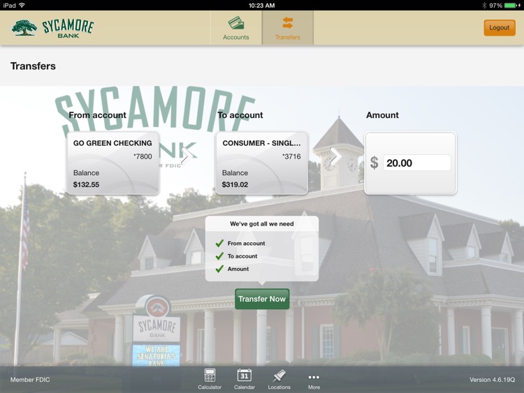 Sycamore Bank for iPad screenshot-3