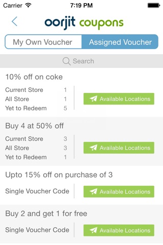 Oorjit Coupons Merchant screenshot 2