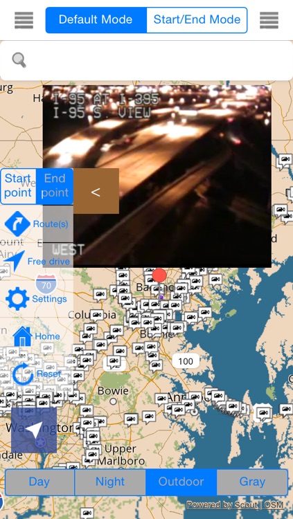 Maryland/Baltimore Offline Map with Real Time Traffic Cameras Pro - Great Road Trip
