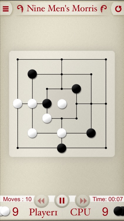 Nine Men's Morris Game