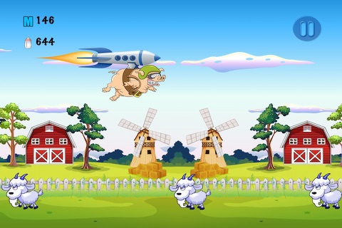 Piggy Ship Rider Saga - Milk Bottle Run Adventure FREE screenshot 4