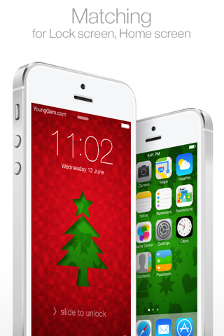 Christmas themes : for Lock screen & Home screen ( New Wallpaper by YoungGam.com ) screenshot 4