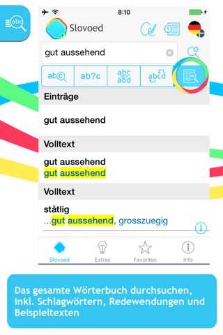 German <-> Swedish Slovoed Compact talking dictionary screenshot 2