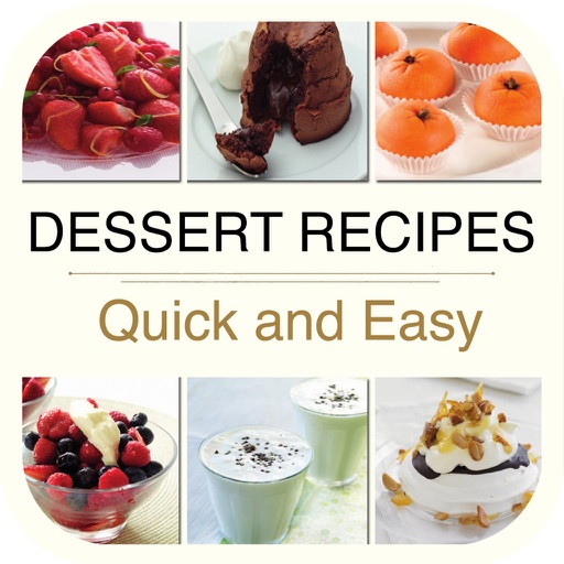 Dessert Recipes - Quick and Easy for iPad icon