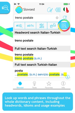Italian <-> Turkish Slovoed Compact talking dictionary screenshot 2