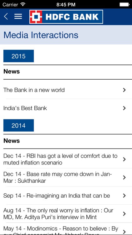 HDFC Bank IR