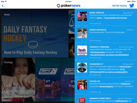 PokerNews for iPad screenshot 2