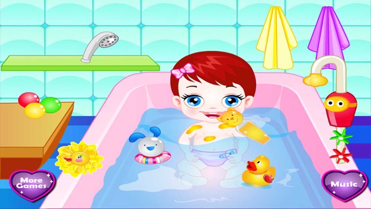 Baby Bathing & Dress up