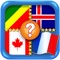 Flagomania PRO - fascinating game with flags and their countries. Flags of countries from all around the world in the one application