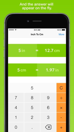 Inch To Centimeter, the fastest length converter(圖2)-速報App