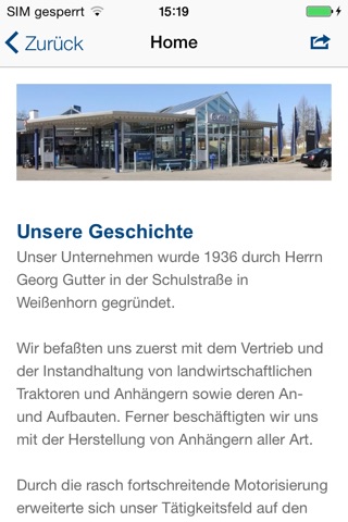 Autohaus Gutter GmbH screenshot 2