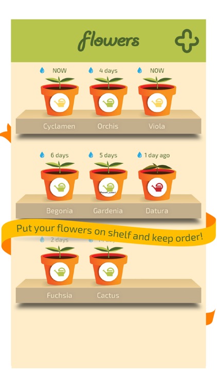 Flowers - watering reminder