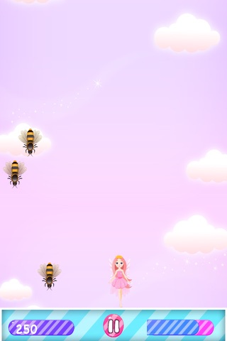 Flying Princess Fairy Escape - Killer Bees Avoiding Rush PRO screenshot 3