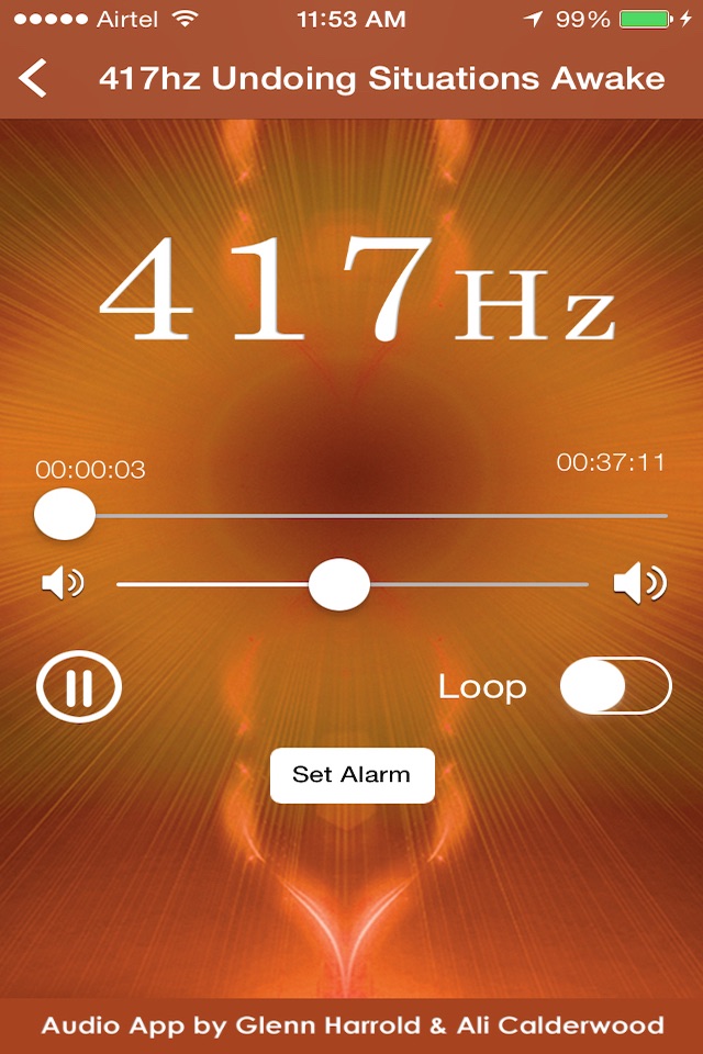 417hz Solfeggio Sonic Meditation by Glenn Harrold & Ali Calderwood screenshot 2