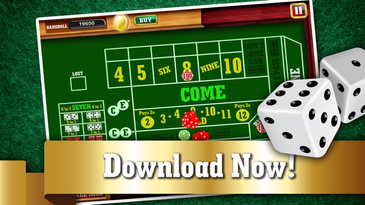 Monte Carlo Craps FREE - Addicting Gambler's Casino Table Dice Game screenshot-4