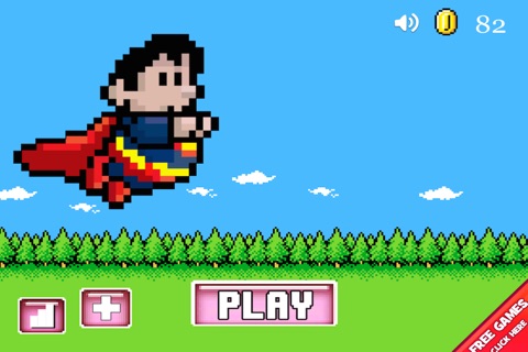 A Retro Super-Hero Power Jump FREE - The Fun 8-Bit Man Race Challenge screenshot 3