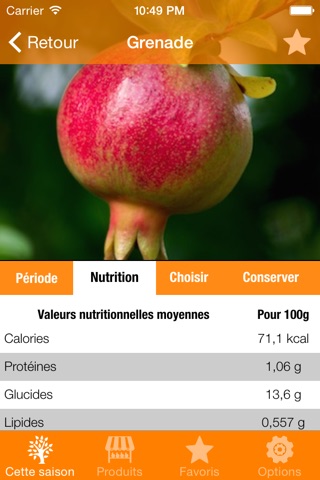 Saveurs de Saison - Choisir ses fruits et légumes screenshot 3