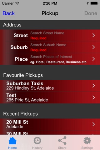 Suburban Taxis Adelaide screenshot 2