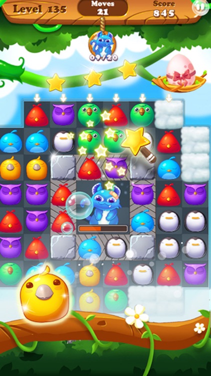 Crazy Bird - 3 match bubble puzzle crush game