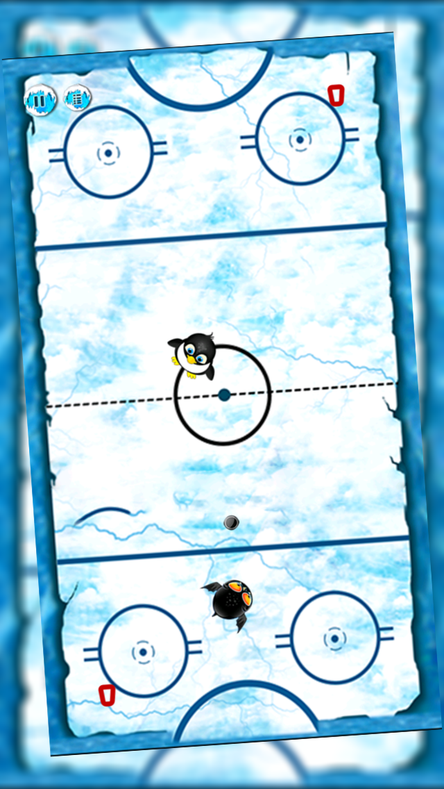 Penguins Ice Kingdom  Puffy Fluffy Air Hockey League